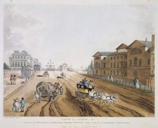 View of London, 1797 (colour engraving) | Obraz na stenu