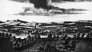 The Prospect of ye Town of Perth, from 'Theatrum Scotiae' by John Slezer, published 1693 (engraving) | Obraz na stenu