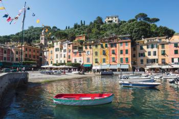 The harbour, Portofino, Italian Riviera, Italy (photo) | Obraz na stenu
