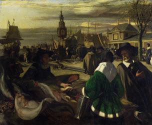 Market in the Hague, c.1660 | Obraz na stenu