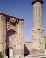 Entrance portal and minaret, built c.1260-65 (photo) | Obraz na stenu