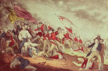Battle at Bunker's Hill (colour litho) | Obraz na stenu