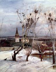 The Rooks have Returned, 1871 (oil on canvas) | Obraz na stenu