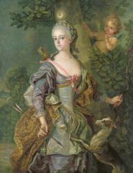 Luise Henriette Wilhelmine von Anhalt-Dessau (1750-1811) as Diana, 1765 (oil on canvas) | Obraz na stenu