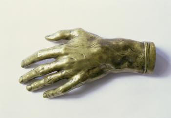 Cast of Frederic Chopin's (1810-49) left hand (bronze) | Obraz na stenu