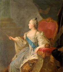 Catherine the Great, 1763 (oil on canvas) | Obraz na stenu