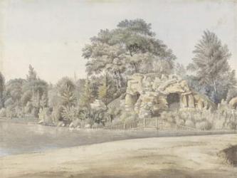 The Grotto, Virginia Water (w/c over ink and graphite laid on paper) | Obraz na stenu
