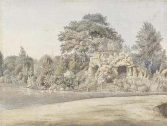 The Grotto, Virginia Water (w/c over ink and graphite laid on paper) | Obraz na stenu