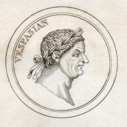 Vespasian, from 'Crabb's Historical Dictionary', published 1825 (litho) | Obraz na stenu