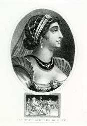 Cleopatra, Queen of Egypt (engraving) | Obraz na stenu