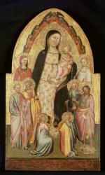 Madonna and Child Enthroned | Obraz na stenu