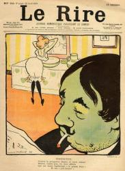 Humorous cartoon from the front cover of 'Le Rire', 22nd April 1899 (colour litho) | Obraz na stenu