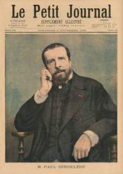 Paul Deroulede, front cover illustration from 'Le Petit Journal', supplement illustre, 3rd November 1895 (colour litho) | Obraz na stenu