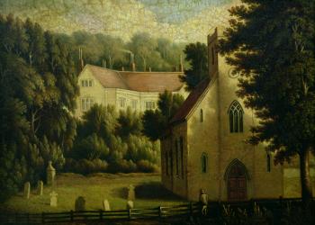 Chawton House and Church, 1809 | Obraz na stenu