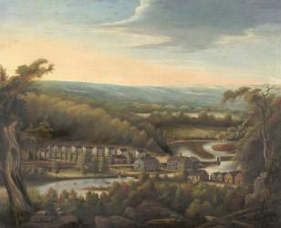 The Eli Whitney Gun Factory, c.1826-8 (oil on canvas) | Obraz na stenu