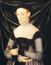 Woman with a Carnation (oil on panel) | Obraz na stenu