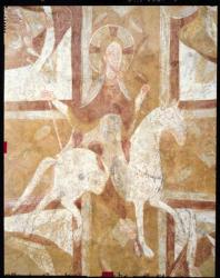 Christ on a White Horse, from the ceiling of the crypt (fresco) | Obraz na stenu