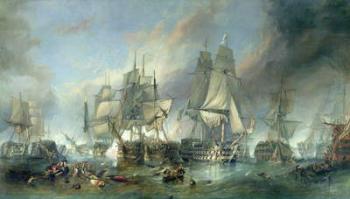 The Battle of Trafalgar, 1805 (oil on canvas) | Obraz na stenu