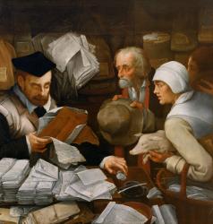 The Tax Collector, 1543 (oil on canvas) | Obraz na stenu