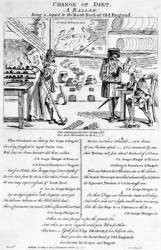 Change of Diet, A Ballad, 1757 (engraving) | Obraz na stenu