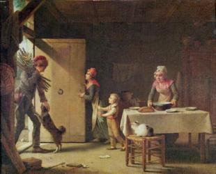 The Rustic Family, 1815 (oil on canvas) | Obraz na stenu