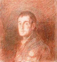 Study for an equestrian portrait of the Duke of Wellington (1769-1852) c.1812 (red chalk on graphite) | Obraz na stenu