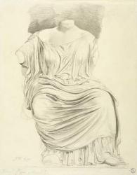 Study of Sculpture: from the Elgin Marbles (pencil on paper) | Obraz na stenu