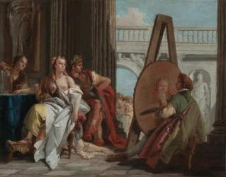 Alexander the Great and Campaspe in the Studio of Apelles, c.1740 (oil on canvas) | Obraz na stenu