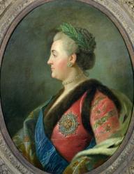 Portrait of Catherine II (1729-1796) of Russia (oil on canvas) | Obraz na stenu