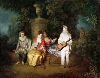 The Foursome, c.1713 (oil on canvas) | Obraz na stenu