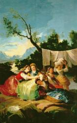 The Washerwomen, before 1780 (oil on canvas) | Obraz na stenu