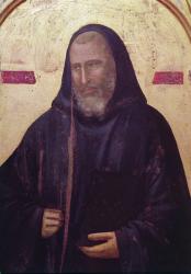 St. Benedict, far right panel of the Badia Altarpiece, c.1301 (tempera on panel) (detail of 50341) | Obraz na stenu