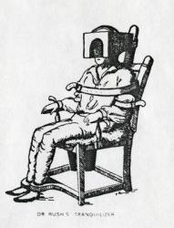 Dr Rush's Tranquilizer Chair (engraving) | Obraz na stenu