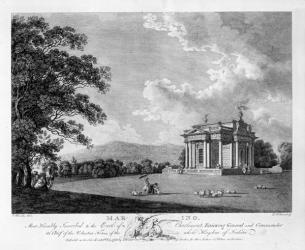 The Casino at Marino, 1783 (engraving) | Obraz na stenu