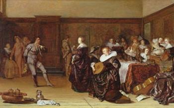 Dancing Party, 17th century | Obraz na stenu