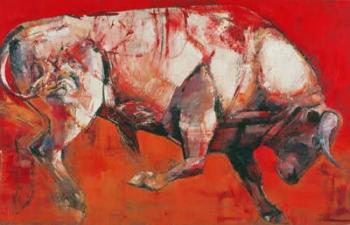 The White Bull, 1999 (oil on board) | Obraz na stenu