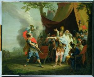 Achilles has a dispute with Agamemnon, 1776 (oil on canvas) | Obraz na stenu