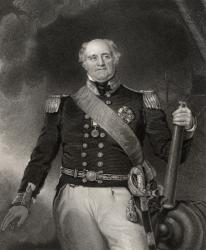 Sir Thomas Masterman Hardy, engraved by H. Robinson, from 'National Portrait Gallery, volume V', published c.1835 (litho) | Obraz na stenu
