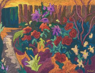 Mum's Garden, 2009 (pastel on paper) | Obraz na stenu