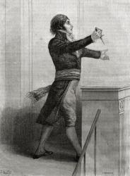 Jean Lambert Tallien (1767-1820) Inciting Revolution (engraving) | Obraz na stenu