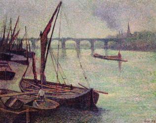The Thames at Vauxhall Bridge, London, 1893 | Obraz na stenu