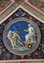 The Moon, from the Sala dell'Udienza, 1496-1500 (fresco) | Obraz na stenu