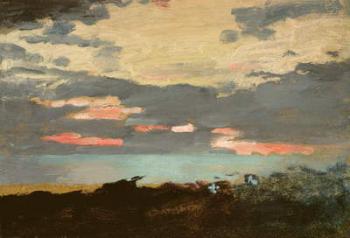 Sunset, Saco Bay (oil on canvas) | Obraz na stenu