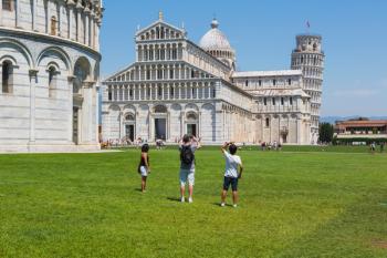 Campo dei Miracoli, or Field of Miracles, Pisa, Pisa Province, Tuscany, Italy (photo) | Obraz na stenu