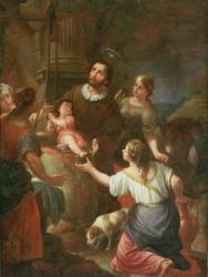 St. Isidore and the Miracle at the Well, School of Madrid | Obraz na stenu