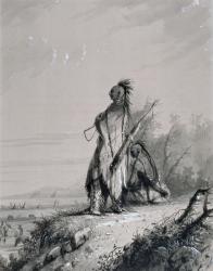 Sioux Indian Guard (w/c on paper) | Obraz na stenu