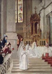 Communion at the Church of the Trinity, 1877 (oil on canvas) | Obraz na stenu