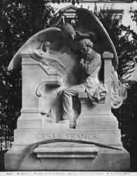 Monument to Cesar Franck, square St. Clotilde, 1891 (marble) (see also 76561, 76562) (b/w photo) | Obraz na stenu