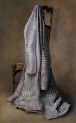No P317, Robe ottomane bleu et jaune, 2013, pastel on canvas | Obraz na stenu