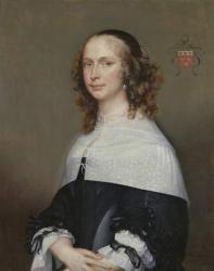 Portrait of the wife of Nicolas van der Haer, 1661 (oil on canvas) | Obraz na stenu